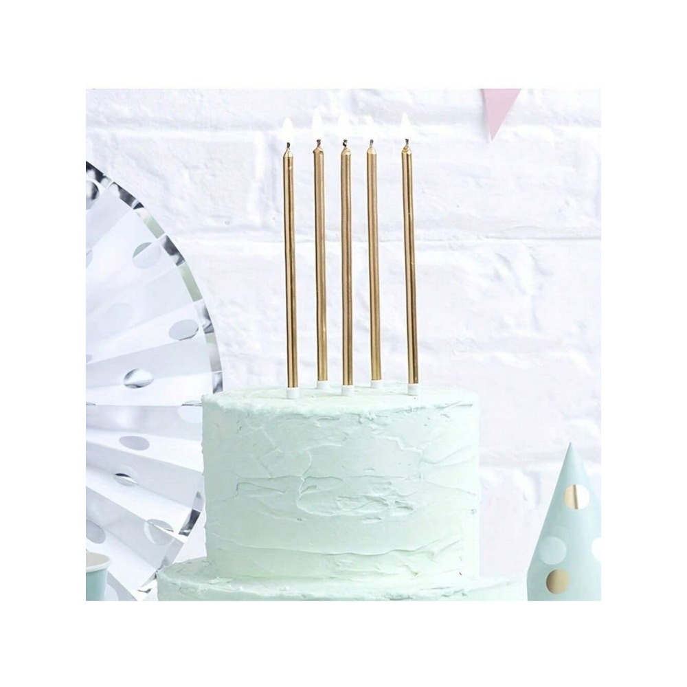 6 Pieces Metallic Candle Long  - Candle Holder Supplies のレビューと価格