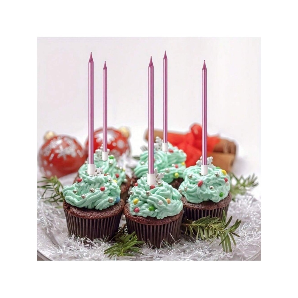 6 Pieces Metallic Candle Long  - Candle Holder Supplies のレビューと価格