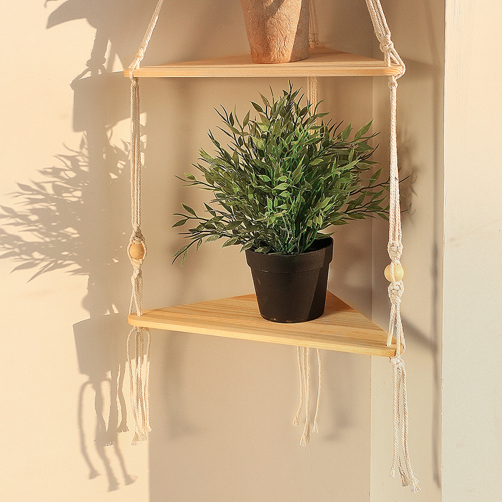 Triangle Shelves Wall Decor Ma - Candle Holder Supplies のレビューと価格