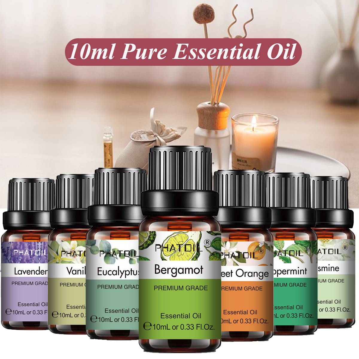 PHATOIL Natural Plant Essentia - Candle Making Supplies Fragrance Oils のレビューと価格