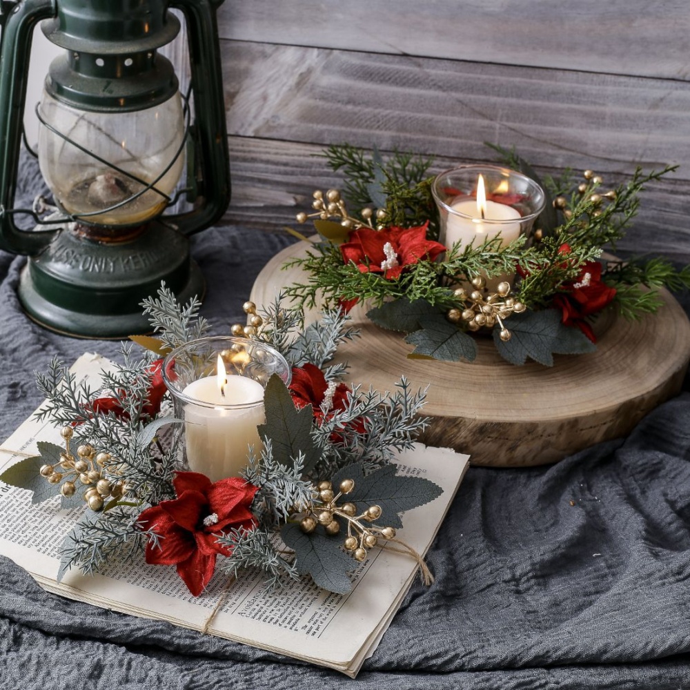 Christmas Candlestick Wreath R - Candle Holder Supplies のレビューと価格