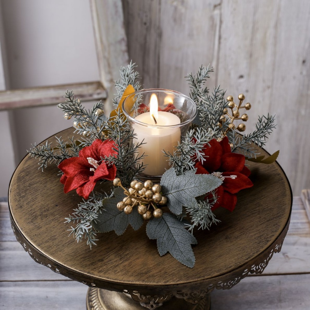 Christmas Candlestick Wreath R - Candle Holder Supplies のレビューと価格