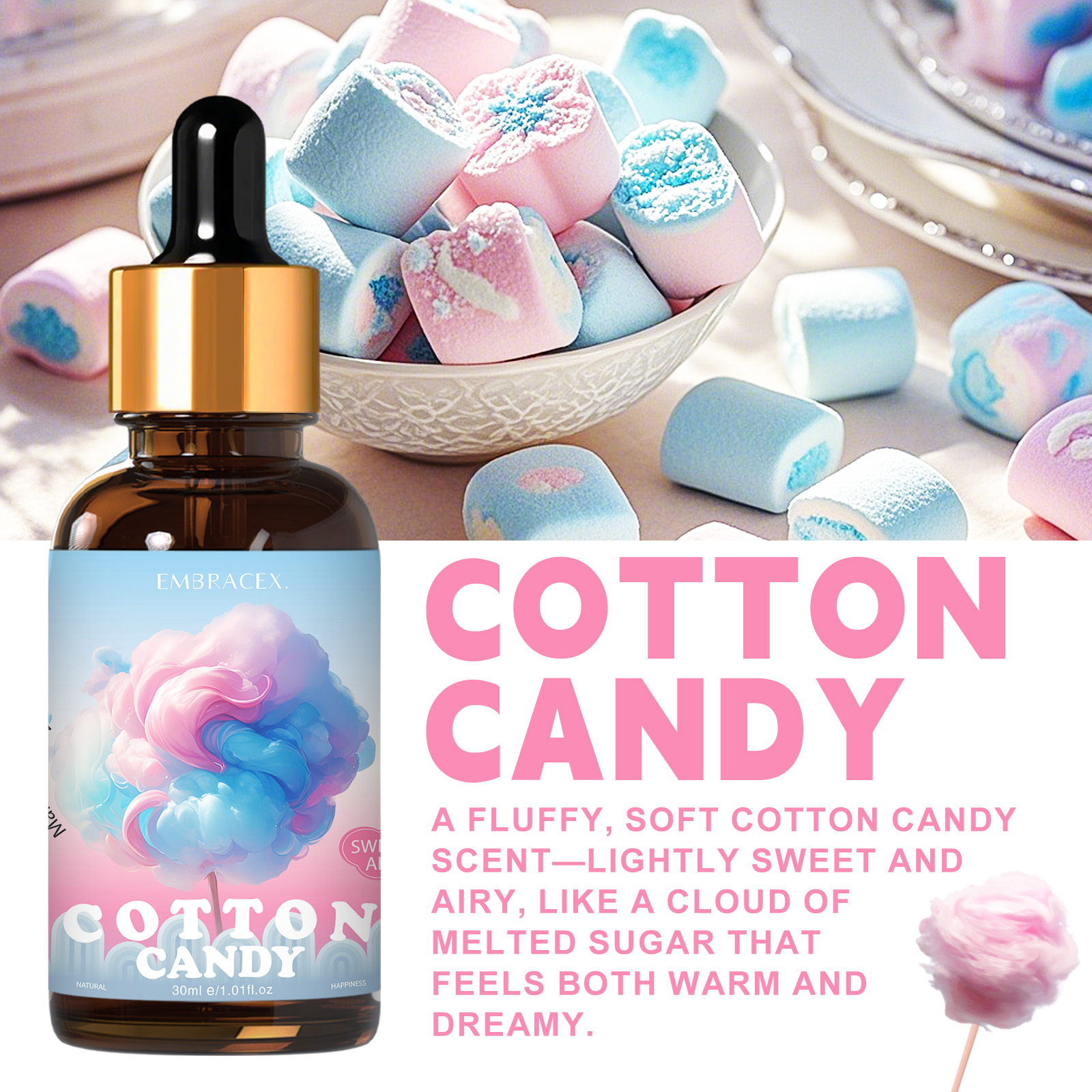 30ml Cotton Candy Essential Oi - Candle Making Supplies Fragrance Oils のレビューと価格