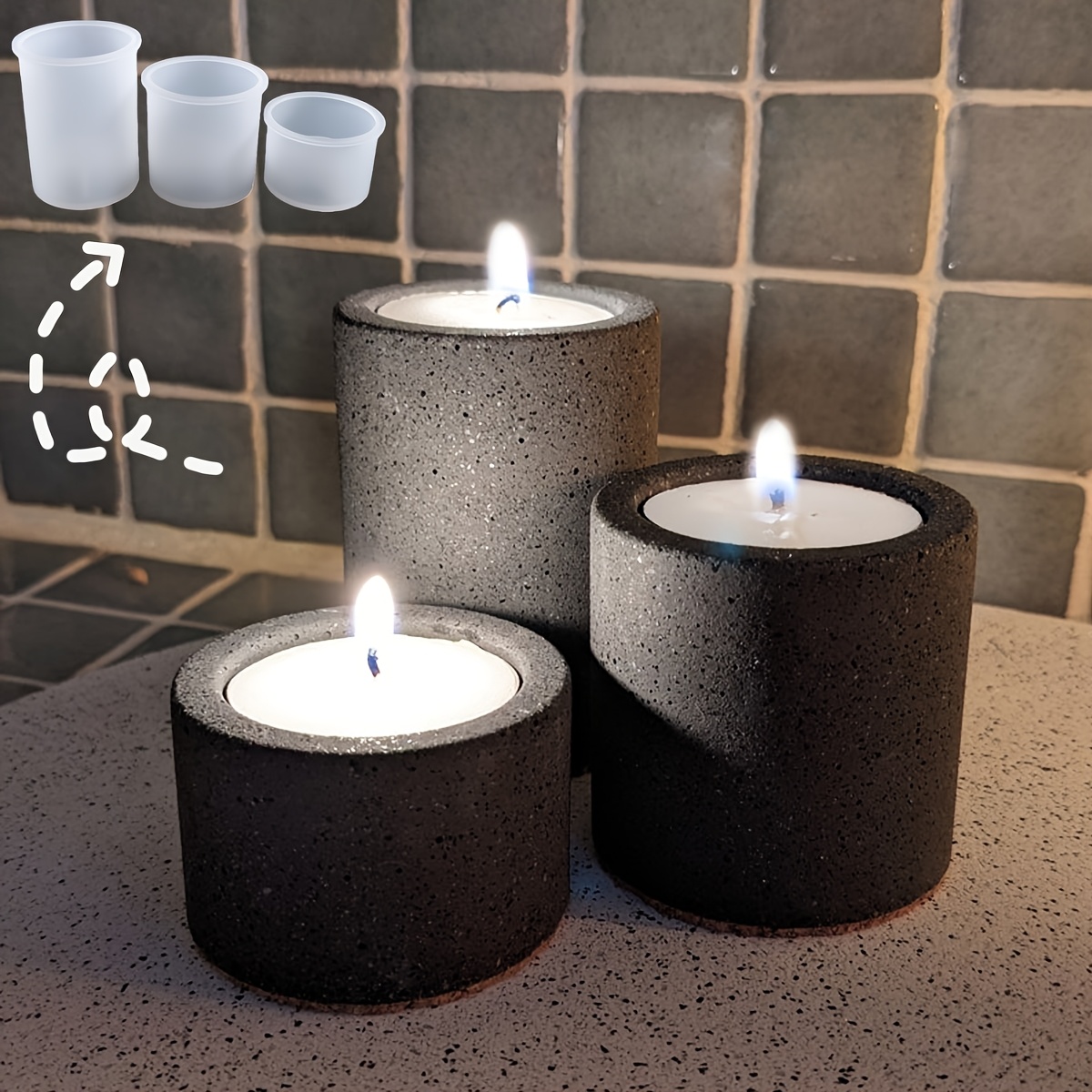 Resin Molds for Handmade Cylin - Candle Holder Supplies のレビューと価格