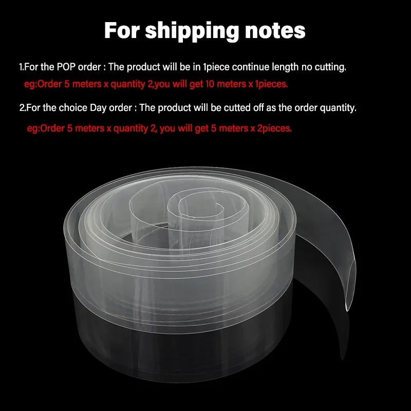 7~ 155mm Transparent PVC Heat  - Shrink Sleeve Pvc のレビューと価格