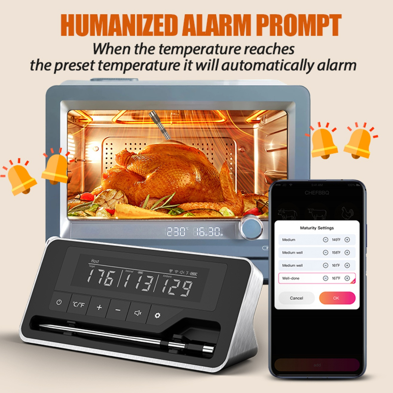 Meat Thermometer Wireless Prob - Digital Thermometer Probe のレビューと価格