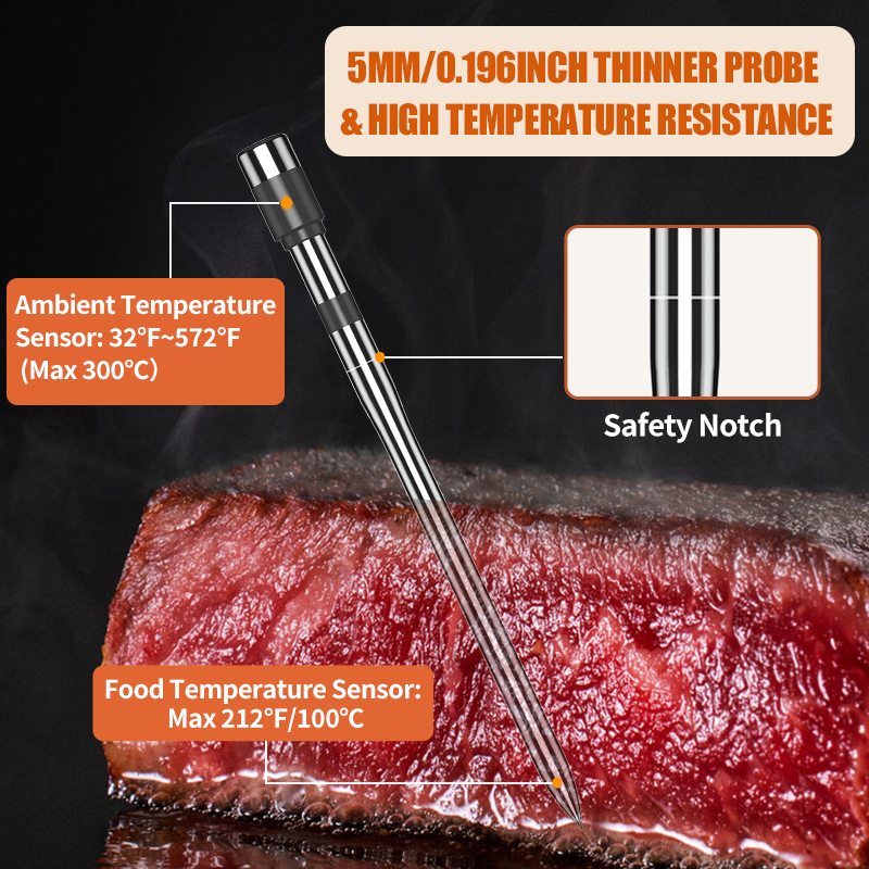 Meat Thermometer Wireless Prob - Digital Thermometer Probe のレビューと価格