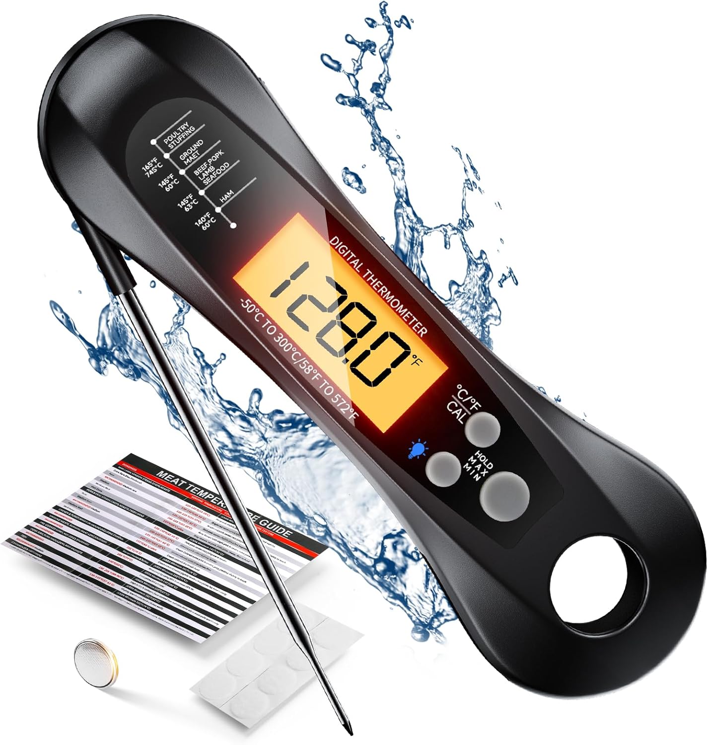 Digital Instant Read Meat Ther - Digital Thermometer Probe のレビューと価格