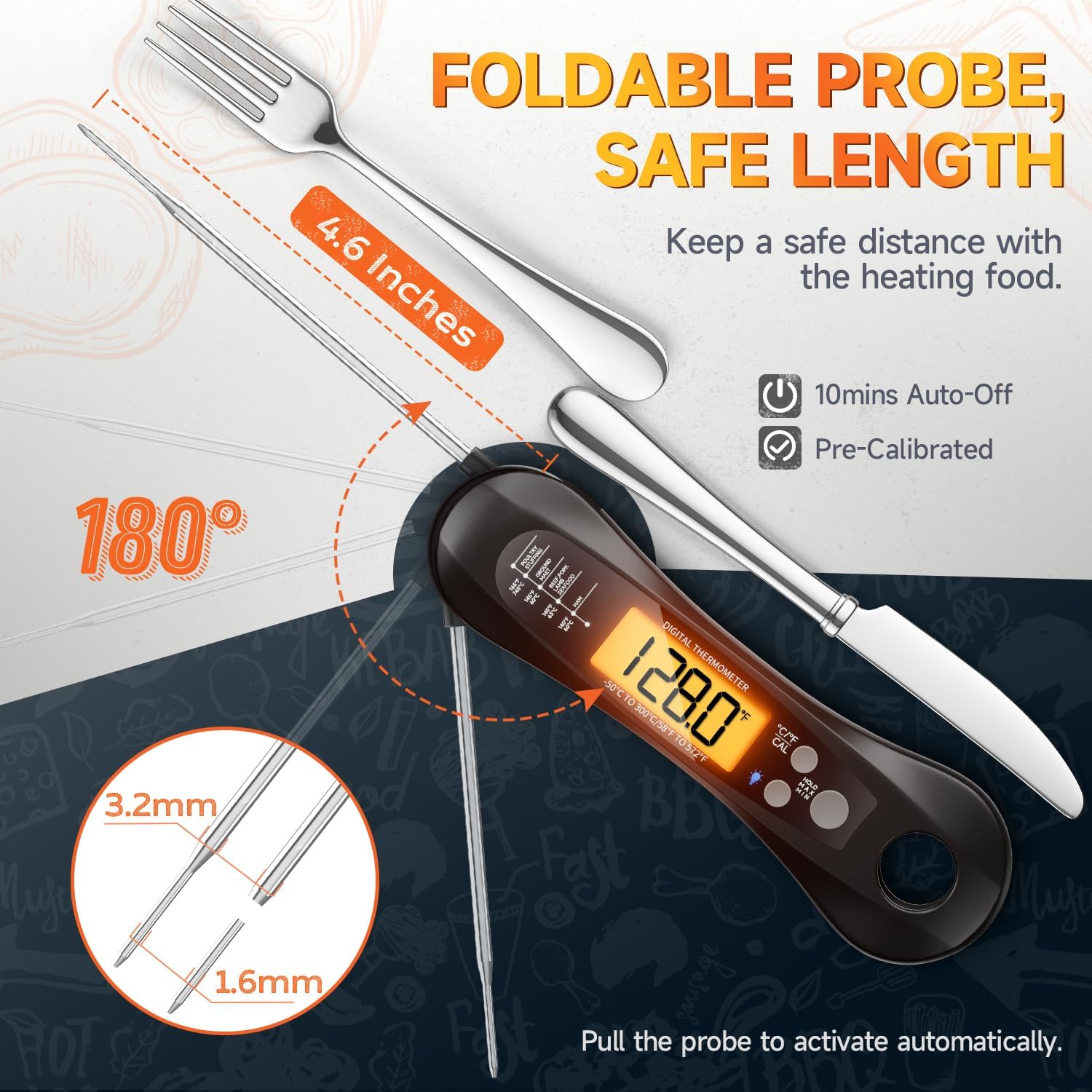 Digital Instant Read Meat Ther - Digital Thermometer Probe のレビューと価格