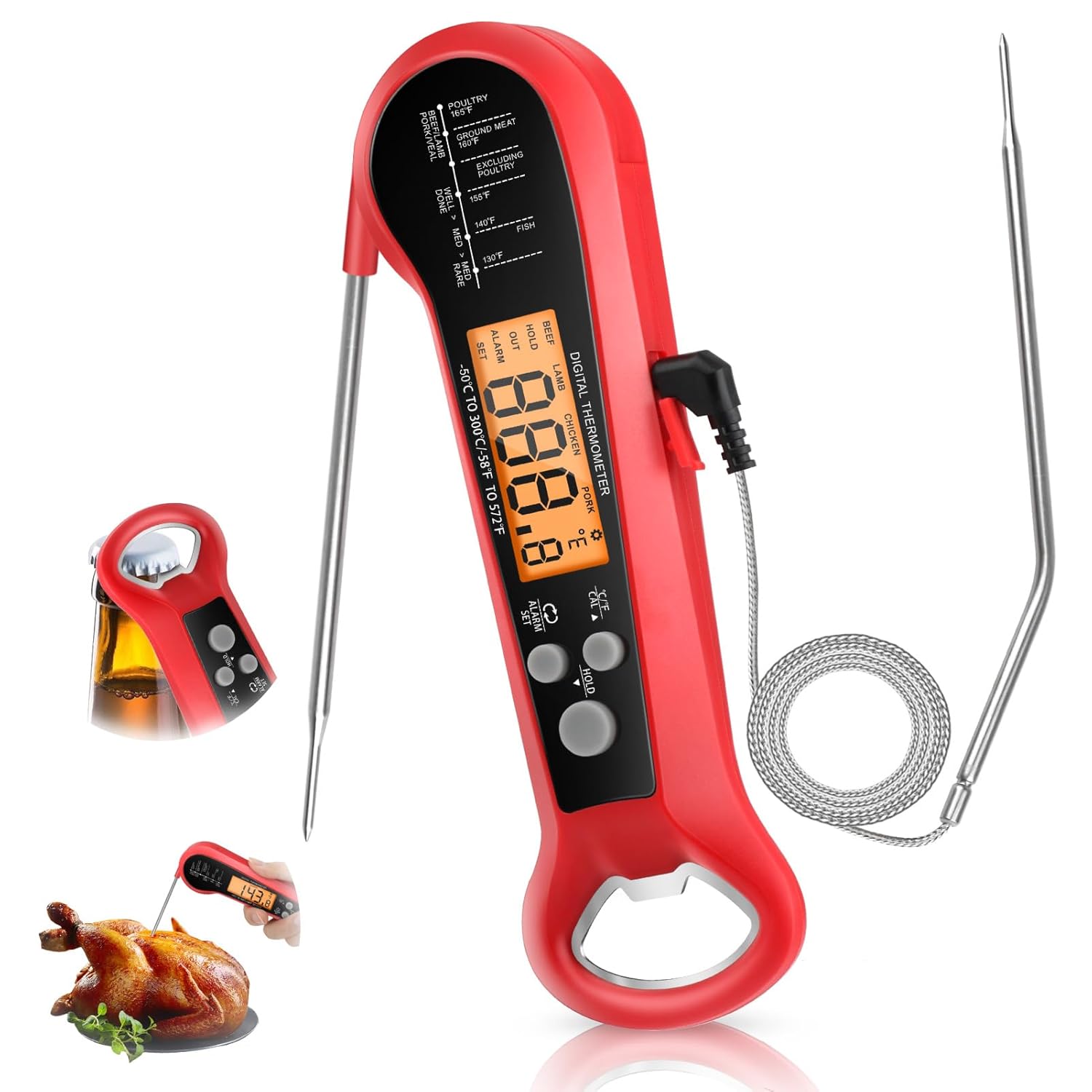 Professional Digital Meat Ther - Digital Thermometer Probe のレビューと価格
