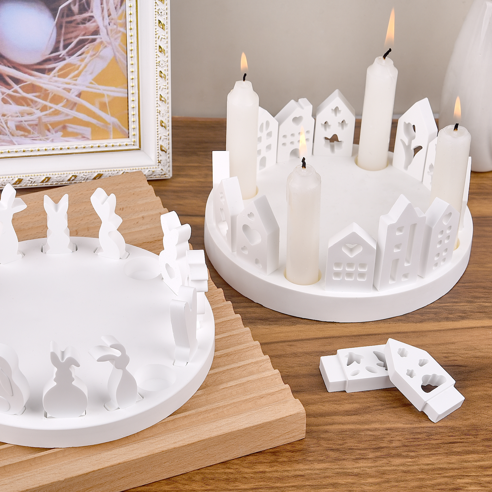 Hollow House Rabbit Candle Hol - Candle Holder Supplies のレビューと価格