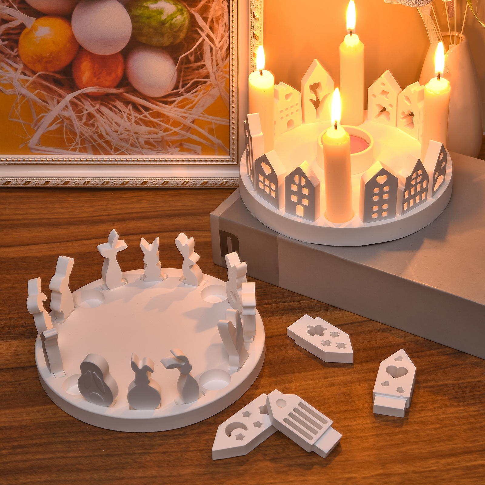 Hollow House Rabbit Candle Hol - Candle Holder Supplies のレビューと価格