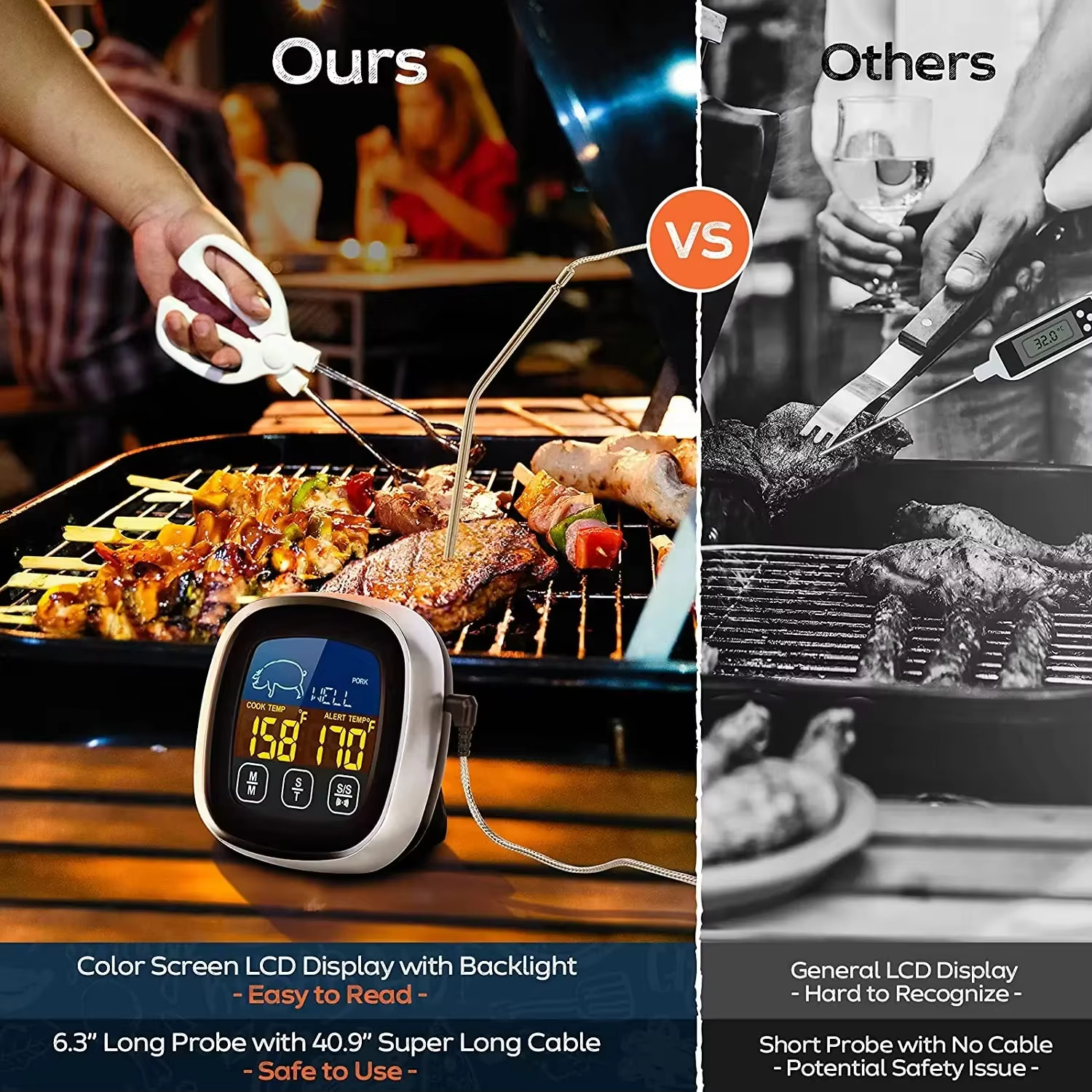 HOMEFISH Digital Meat Kitchen  - Digital Thermometer Probe のレビューと価格