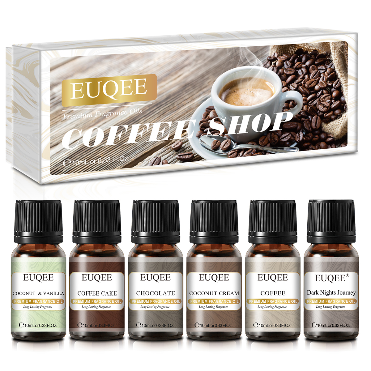 EUQEE 6pcs Fragrance Oils Set  - Candle Making Supplies Fragrance Oils のレビューと価格