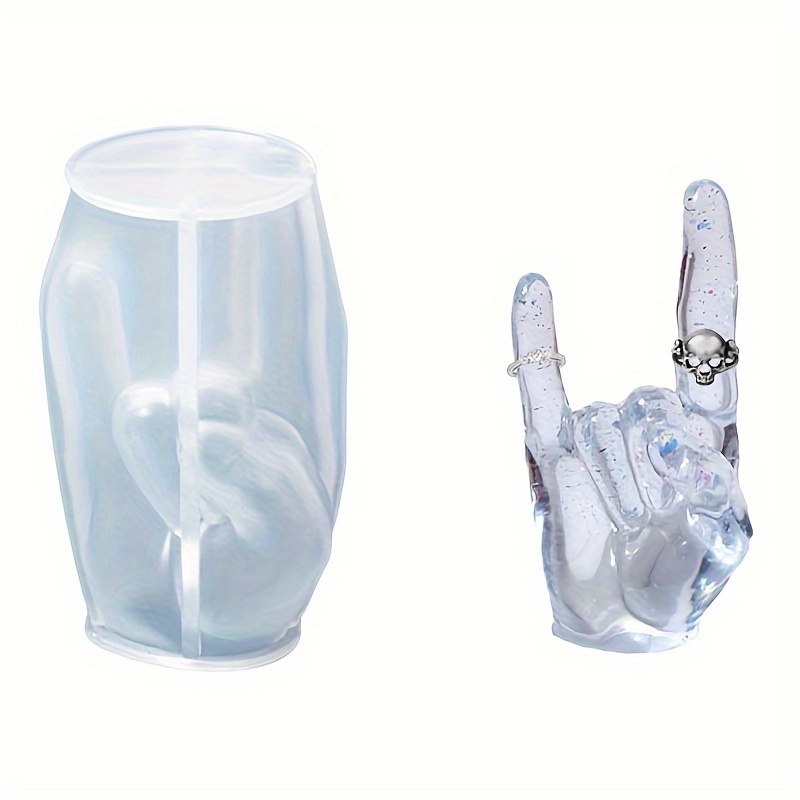 1pc Large Rock Gesture Silicon - Candle Holder Supplies のレビューと価格
