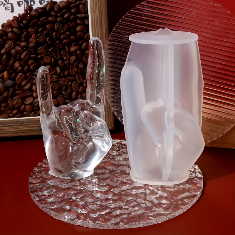 1pc Large Rock Gesture Silicon - Candle Holder Supplies のレビューと価格