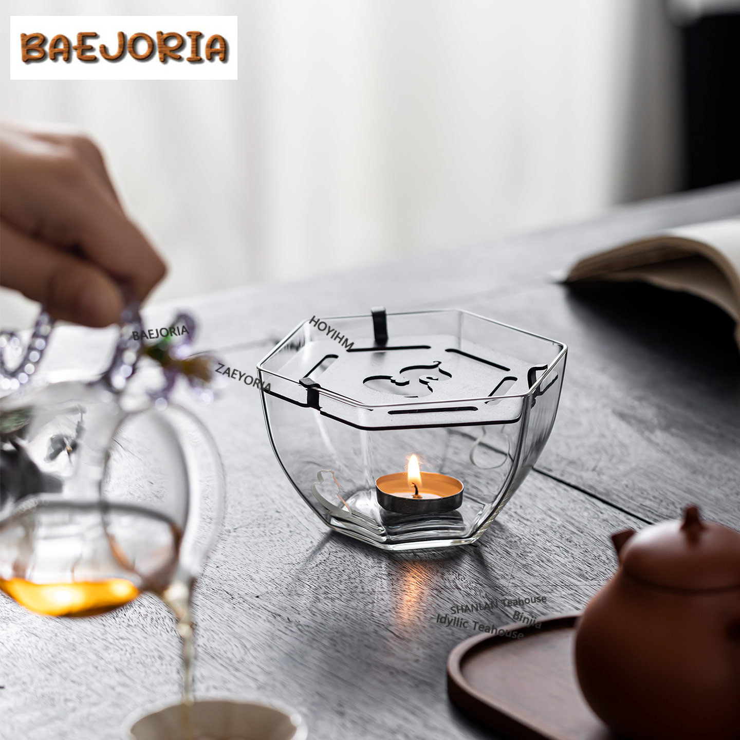 Hexagonal Gourd-shaped Glass T - Candle Holder Supplies のレビューと価格