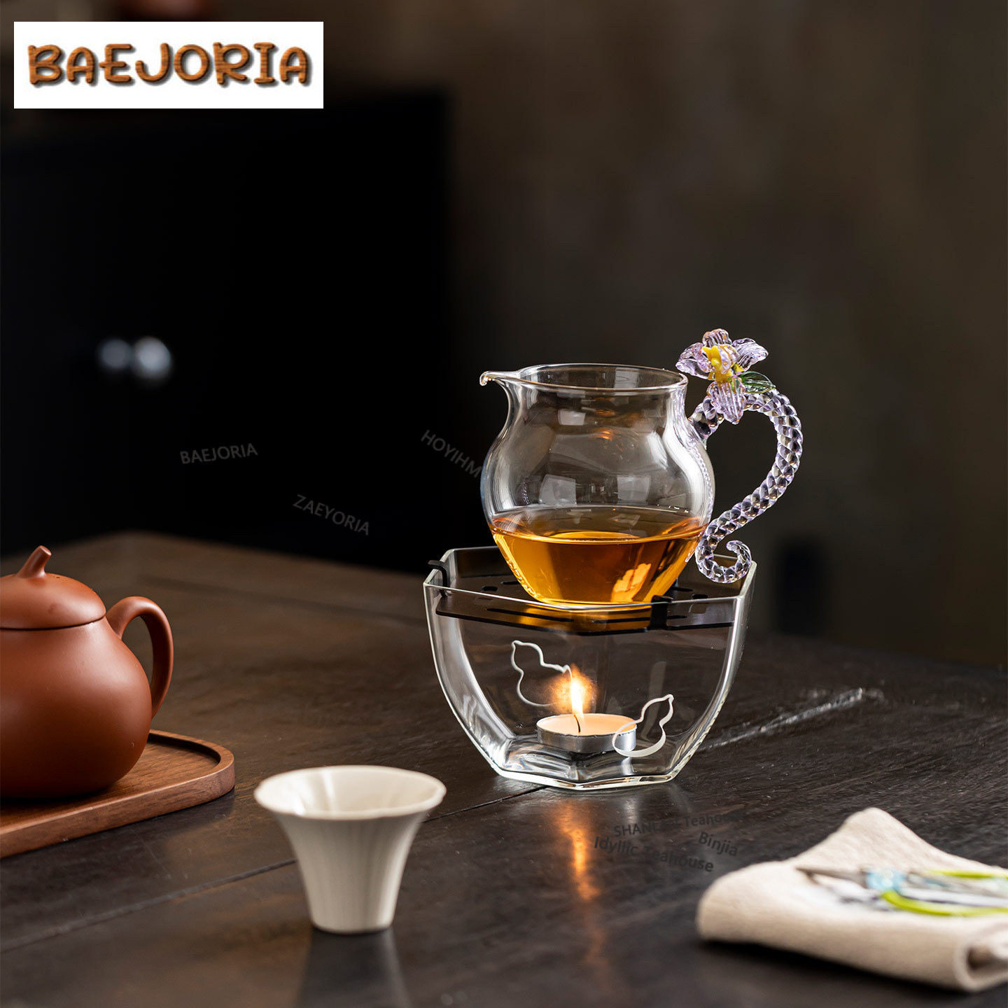 Hexagonal Gourd-shaped Glass T - Candle Holder Supplies のレビューと価格