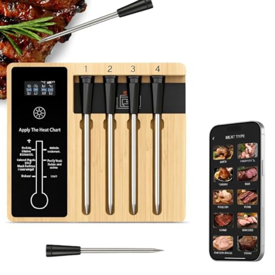 Bluetooth Meat Thermometer wit - Digital Thermometer Probe のレビューと価格