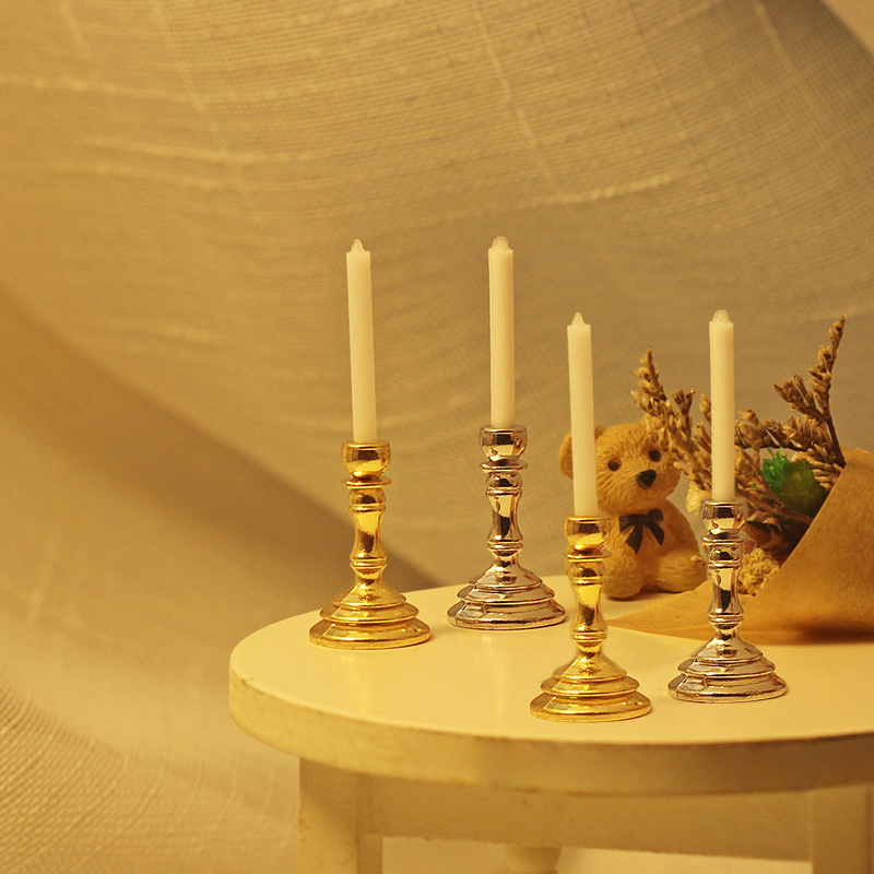 [J] 1Pair 1:12 Dollhouse Minia - Candle Holder Supplies のレビューと価格