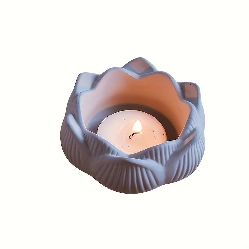 1pc DIY Lotus Flower Silicone  - Candle Holder Supplies のレビューと価格