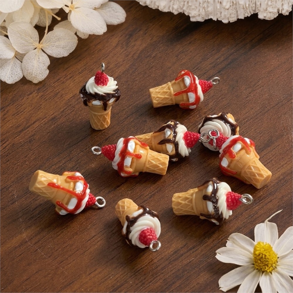 10Pcs Cute 3D Simulation Food  - Candle Shop のレビューと価格