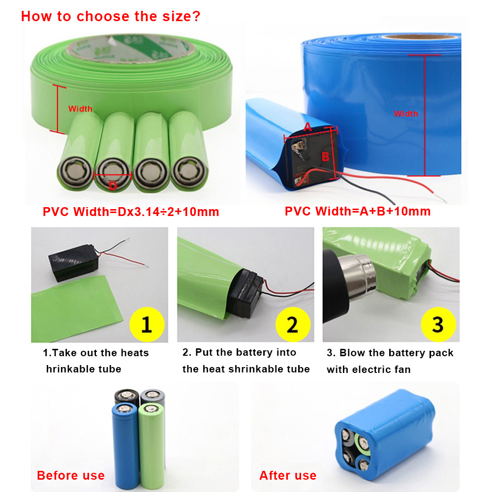 1meter 18650 Lipo Battery PVC  - Shrink Sleeve Pvc のレビューと価格