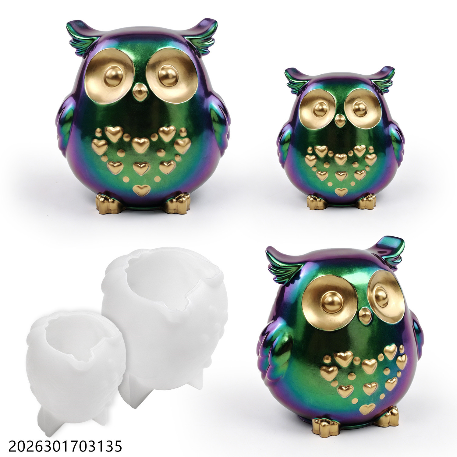 Owl Silicone Mold 3D Bird Shap - Candle Holder Supplies のレビューと価格