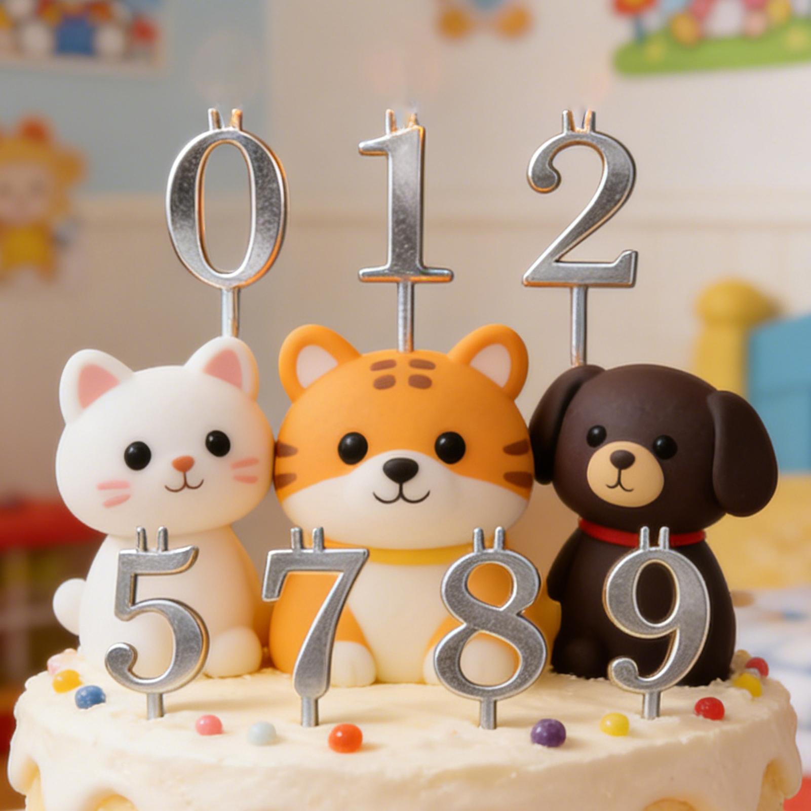 10pcs 0-9 Number Cake Toppers  - Candle Holder Supplies のレビューと価格